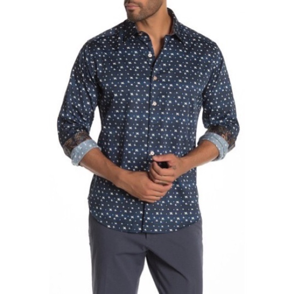 [Robert Graham] Classic Printed Button Down Shirt